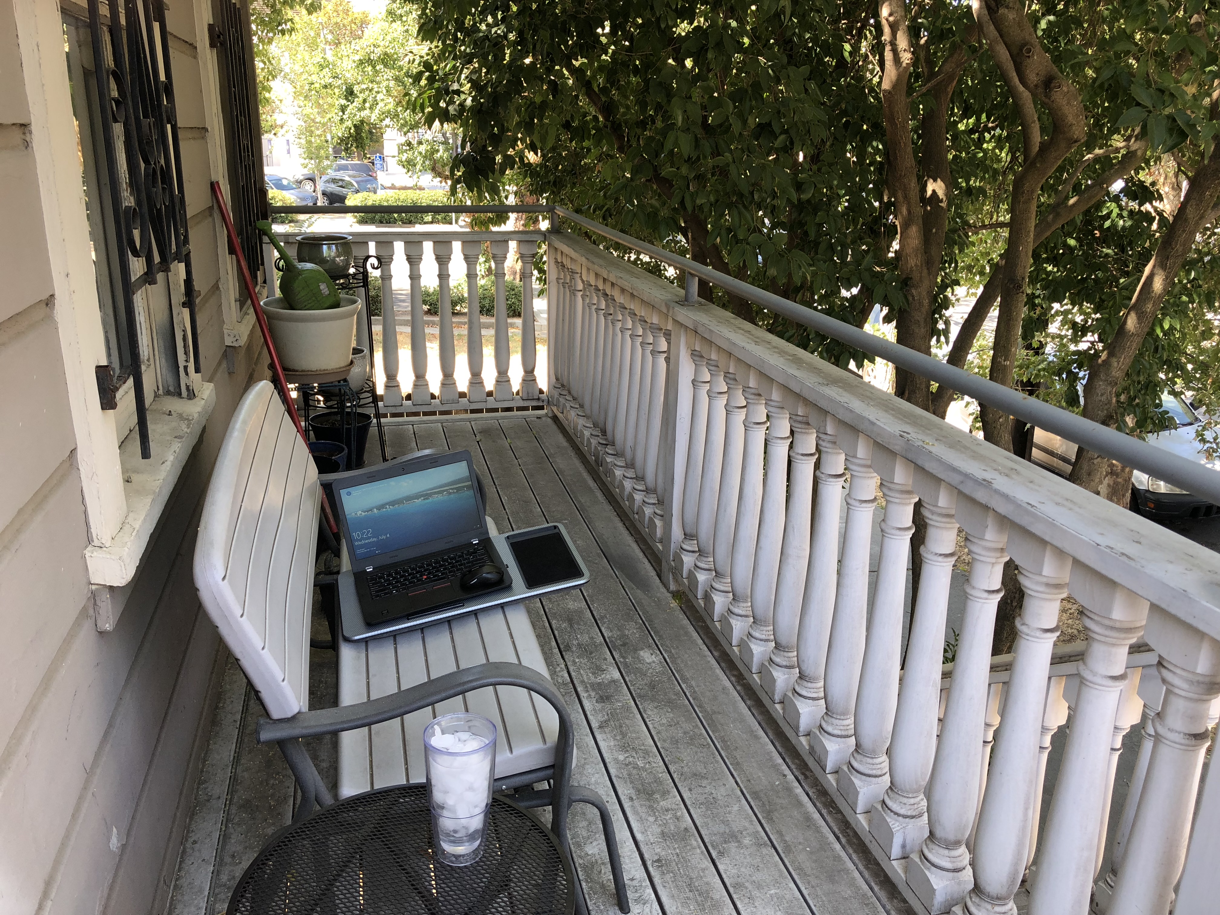 My front porch in Midtown, Sacramento