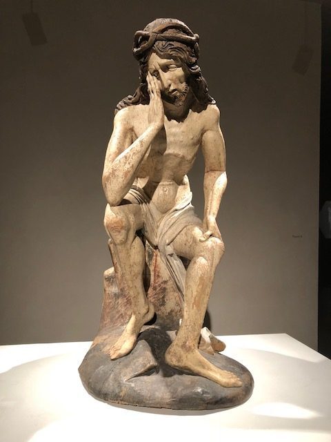 "Christ in Distress", lime wood, circa 1480. 