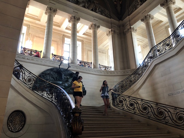 One of several grand staircases 