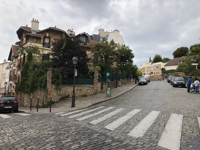 The view up the street from the Picasso's house 