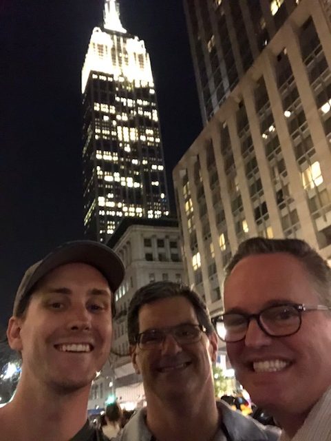 Joel, me, Art, and the Empire State Building