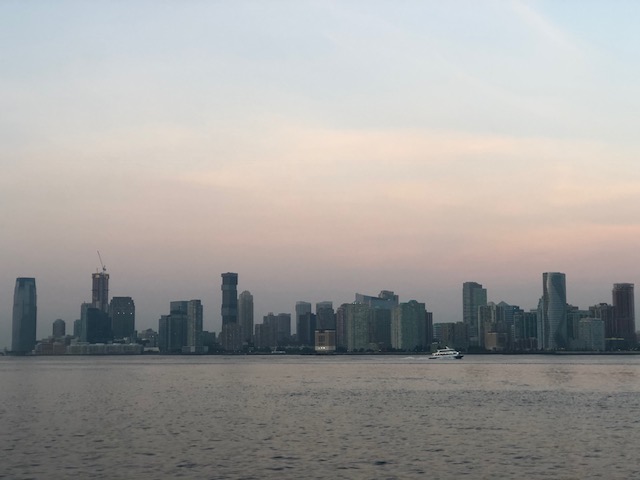 ...and Jersey City across the river 