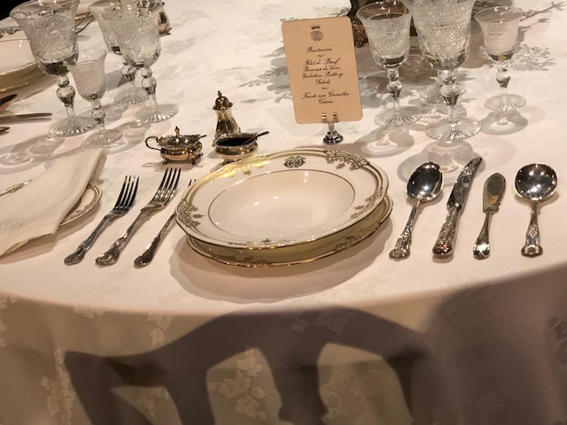 Close-up of a place setting 