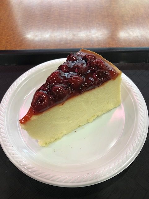 New York cherry cheesecake