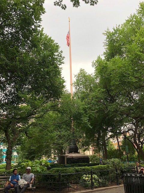 Flagpole in Union Square 