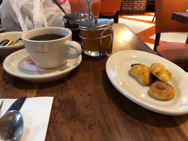 Coffee and pastry bites
