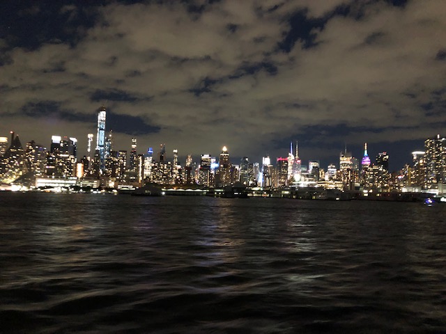 Midtown at night from the Hudson River