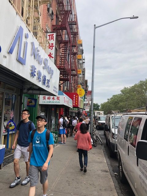 Sidewalk in Chinatown