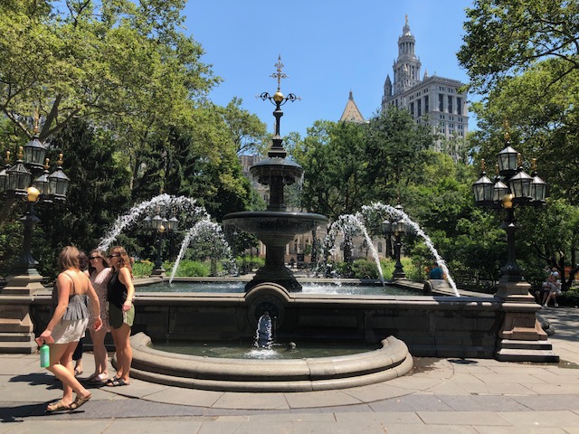 Fountain in City Hall Park