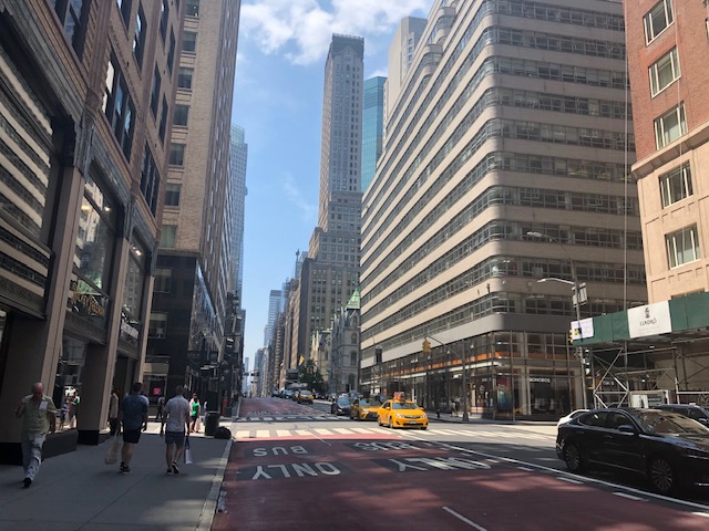 On Madison Ave between 52nd and 53rd looking south