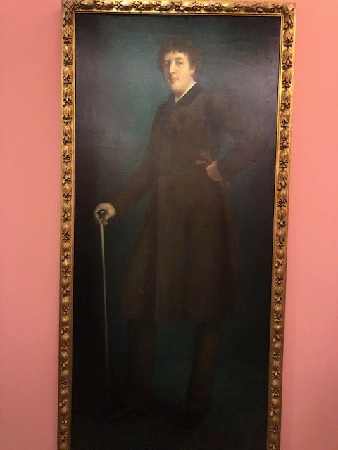 almost life sized portrait of Oscar Wilde