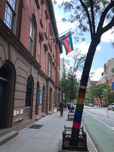 Entrance to the NYC LGBT Center on 13th St