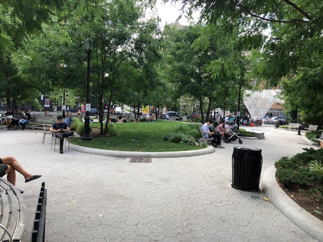 Park at the center of NYC AIDS Memorial