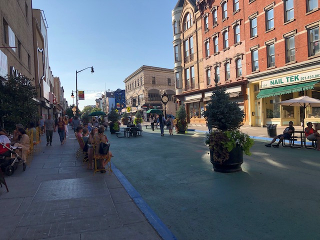 Pedestrian area of Jersey City