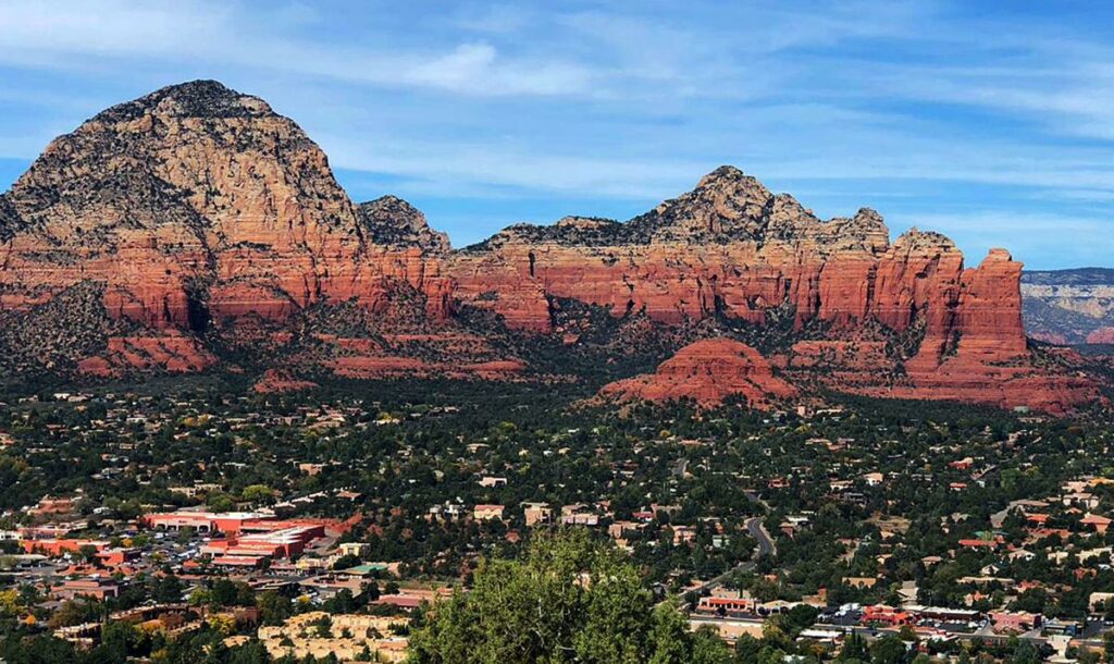Sedona Mountains - layers of colored sediment