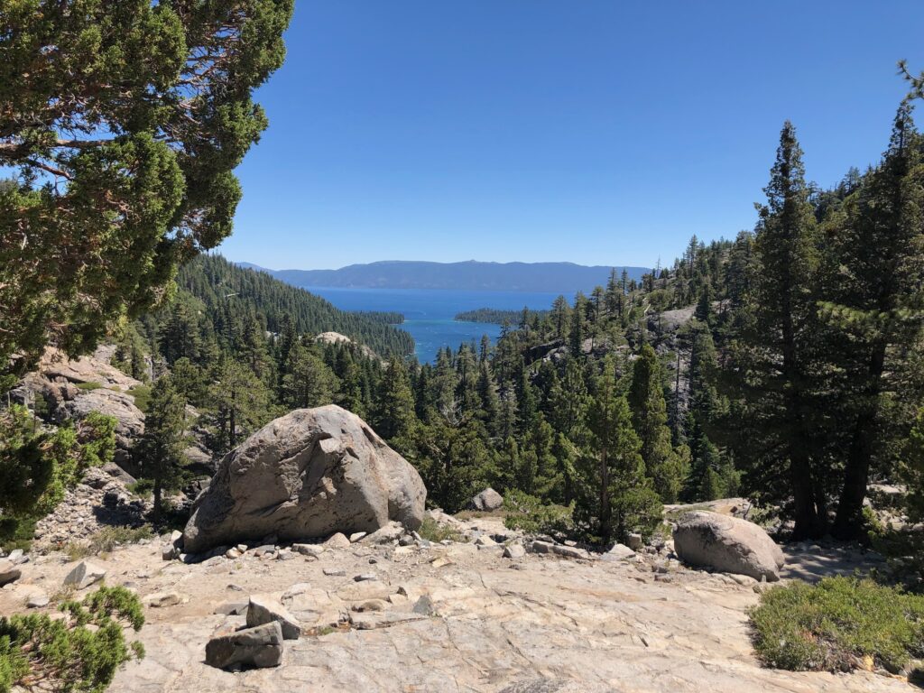 Last shot of Emerald Bay from the mountain