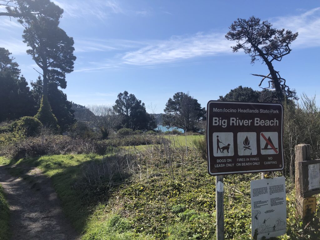 Sign in the photo reads "Big River Beach" 