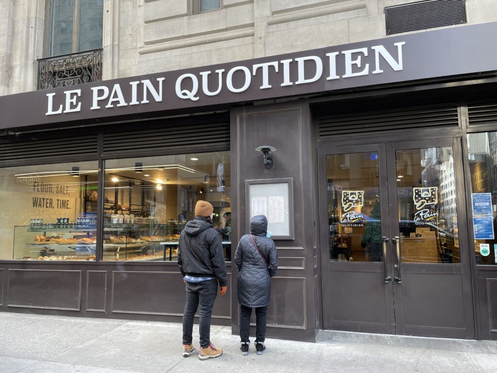 Le Pain Quotidien - a local cafe chain 